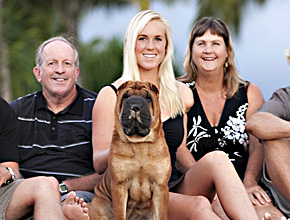 Bethany Hamilton et sa famille
